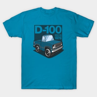 D100 - 1976 (Bright Blue Iridescent) T-Shirt